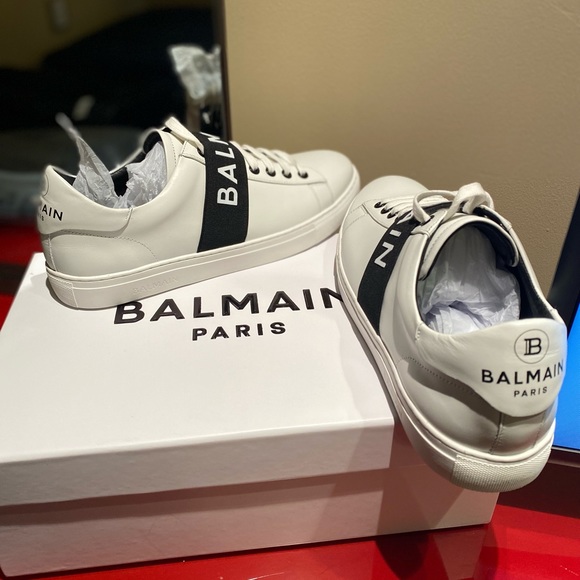 Balmain Shoes | New Balmain Shoes Never Worn European Size 43, US Men 10. New with Price Tag. | Color: White | Size: 10 | Zommi's Closet